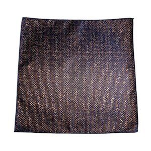 Pocket Square Blue Gold Formal Prom Wedding Gift 9x9 Inch Fashion Accessory Men
